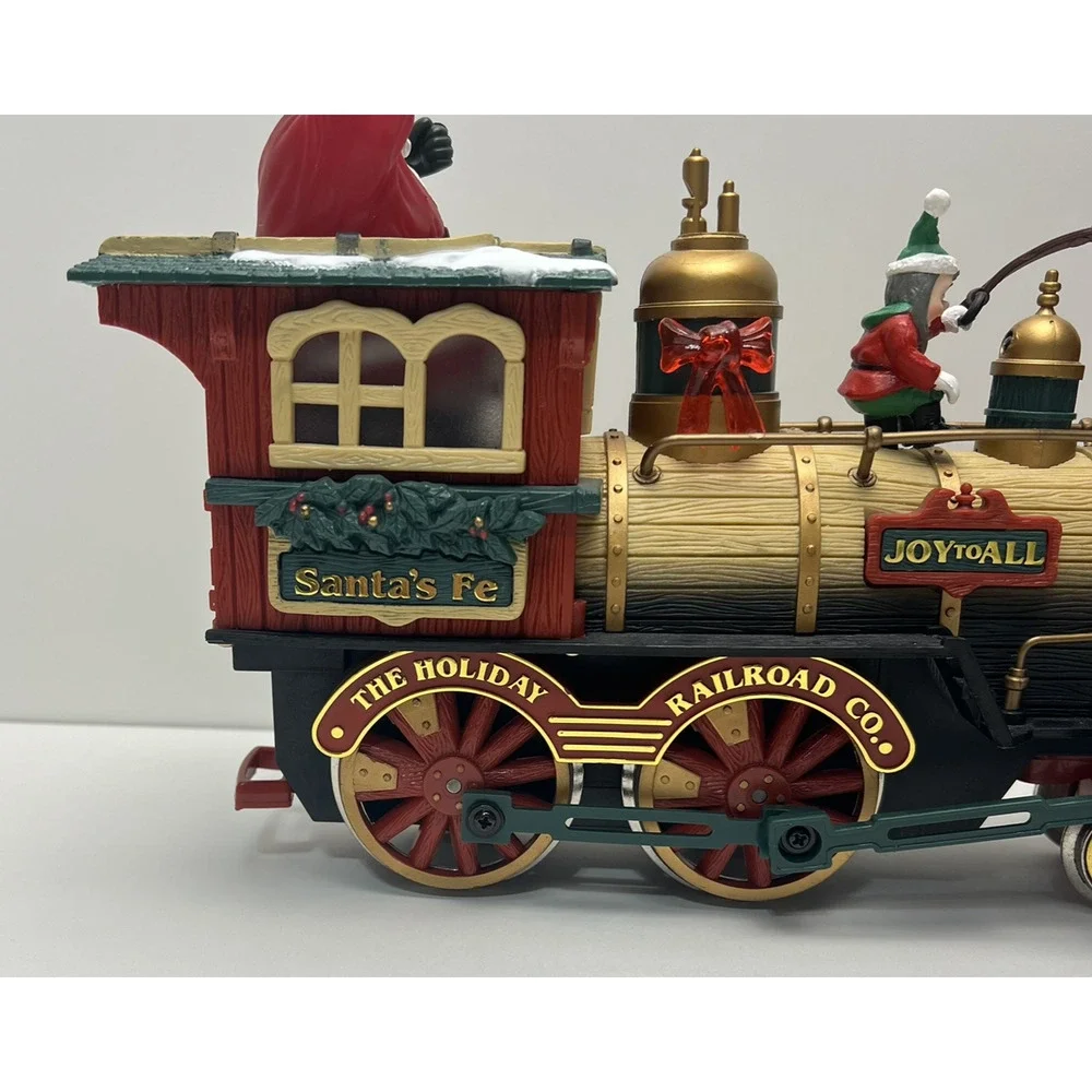 New Bright‎ The Holiday Express Animated Train Car #387 Santa's Fe 